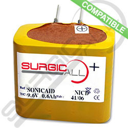 Batería 9,6V 0,6Ah para detector de pulso fetal SONICAID D206