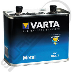 Batería 6V 4R25/2 Caja de metal solución salina