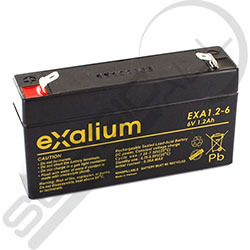 Batería de plomo  6V 1.2Ah Exalium EXA1.2-6