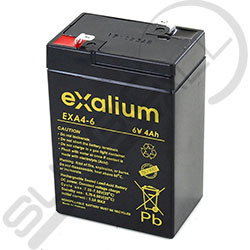 Batería de plomo 6V 4 Ah Exalium EXA4-6