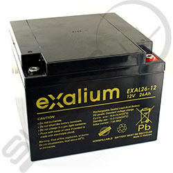 Batería de plomo 12V 26Ah Exalium EXAL26-12