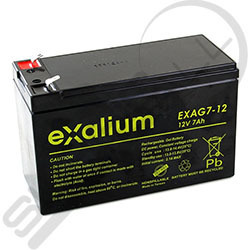 Batería de plomo 12V 7Ah Exalium EXAG7-12