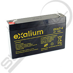 Batería de plomo 6V 7Ah EXALIUM EXA7-6