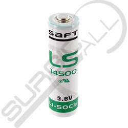 Batería de litio 3.6V 2,60Ah Modelo LS14500-AA Marca Saft