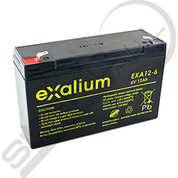 Batería de plomo 12V 14Ah Exalium EXAC12-6