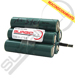 (REAC.) Batería 6V 4Ah para taladro quirúrgico STRYKER 400-650 T4