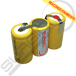 (REAC.) Batería 3,6V 2,5Ah para alcoholímetro DRAGER Envitec 7310, 7410