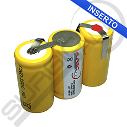 Inserto de batería 3,6V 2,5Ah para alcoholímetro DRAGER Envitec 7310, 7410