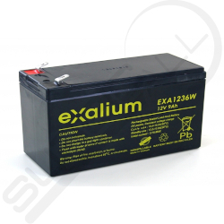 Batería de plomo 12V 9Ah Exalium EXA1236W