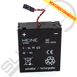 (REAC.) Batería 6v 1.2Ah para audífonos HEINE OMEGA 100 (X0499623)