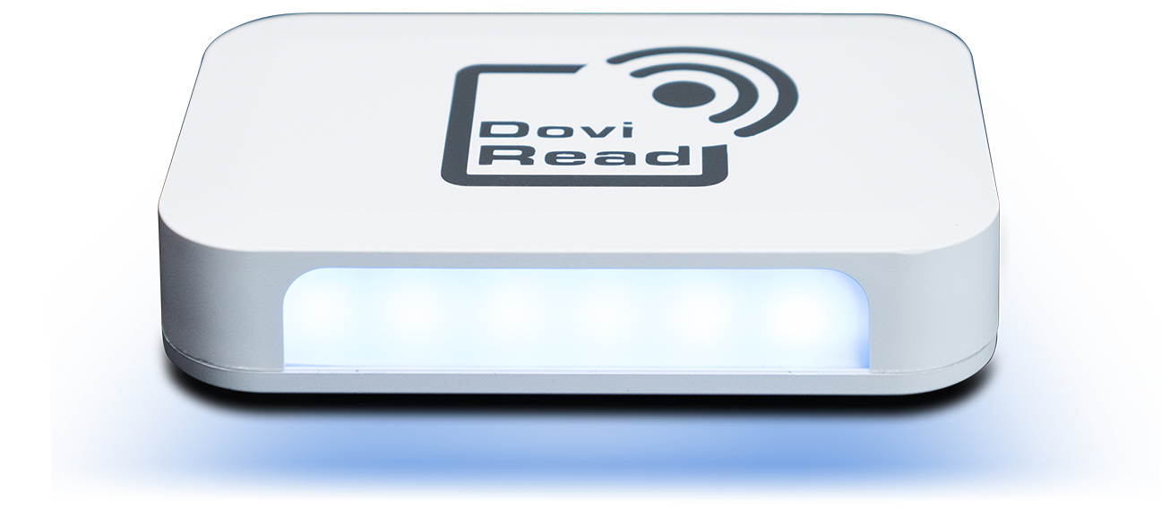 DoviREAD es un lector de etiquetas RFID y NFC inteligente y compacto
